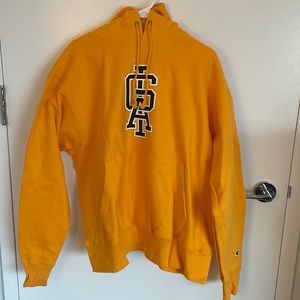 Off White Virgil Abloh x Brooklyn Museum Figure of Speech yellow hoodie size L